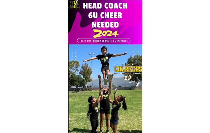 Wanted: 6u CHEER Head Coach