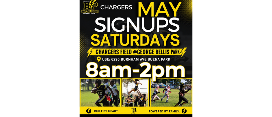Football & Cheer SIGNUPS Saturdays