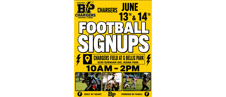 Football & Cheer SIGNUPS- JUN 13 & 14