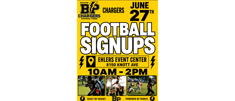 Football & Cheer SIGNUPS- JUN 27